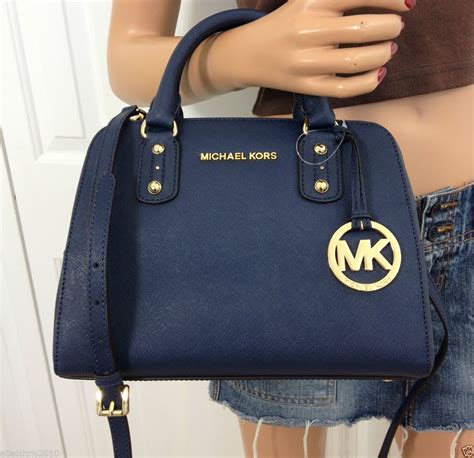 michael kors blue small purse|michael kors blue handbags clearance.